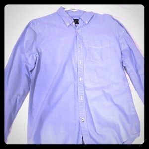 American Eagle Mens Blue Long Sleeve Button Down